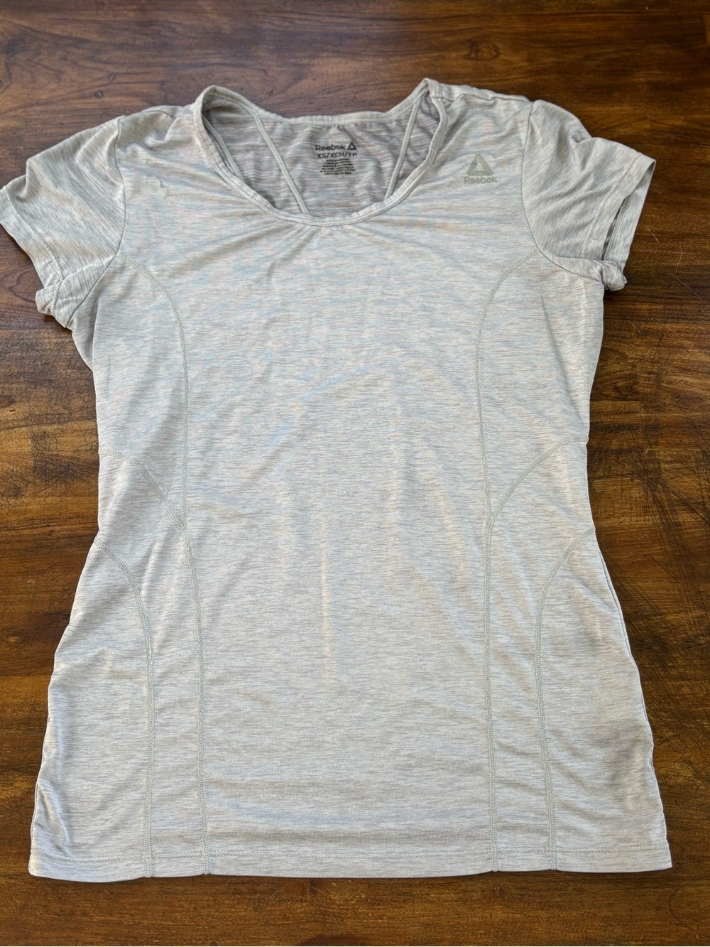 Reebok Women’s Light Gray Short Sleeve Performance Tee